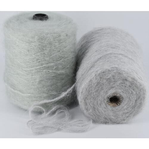 Yarn Unique process Silver wire Soft Crochet Silk Cotton Wool Hand Knitting Velvet Yarn Smooth Chunky Winter Warm Thread 500G