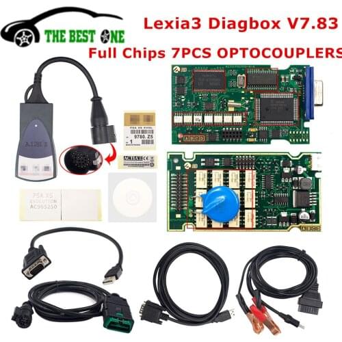 Best Golden PCB Lexia 3 PP2000 Full Chips Diagbox V7.83 921815C AER Lexia3 V48/V25 Lexia-3 For Citroen/Peugeot Diagnostic Tool