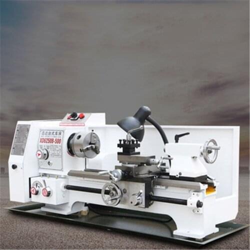 220V Small Lathe Multifunction Machine Tool Household Industrial Grade Small Lathe Desktop Large Hole Desktop Ordinary Lathe