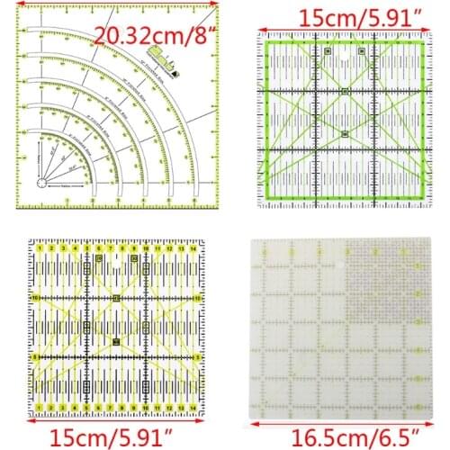 Multifunction Acrylic Patchwork Drawing Ruler Quilting Sewing Measuring Tools