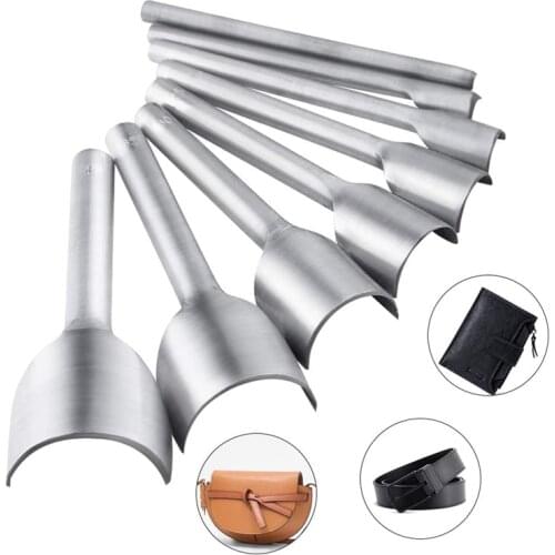 Leather Tools Half-Round Cutter set Handmade Craft Arc-shaped Punch for Strap Belt Leathercraft Handwork diy Punching Tool