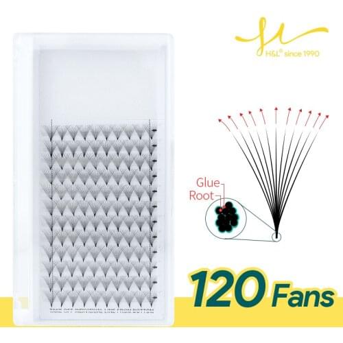 H&L Sharp Slim Narrow Base Premade Fans Lash 8D 10D 12D 14D Volume Silk False Mink Eyelashes Extension Makeup Cilia