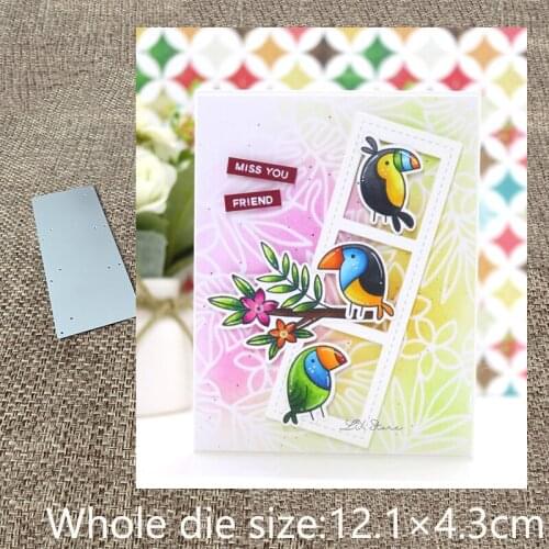 New Design Craft Metal stencil mold Cutting Dies three grid frame decoration scrapbook die cuts Album Paper Card Craft Embossing