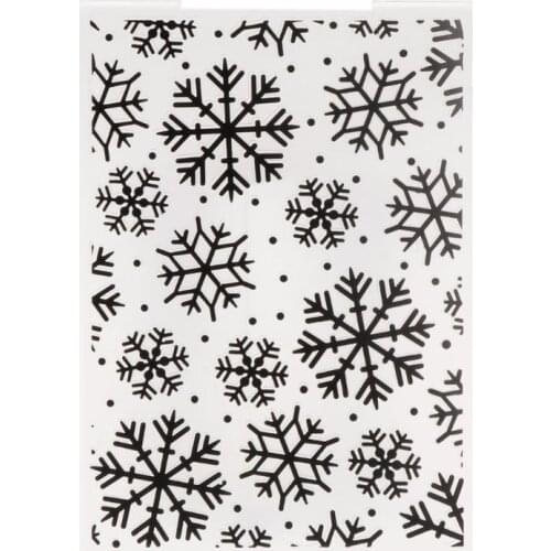 Plastic Embossing Folder Template For DIY Scrapbook Photo Album Card Paper Craft Christmas Snowflake