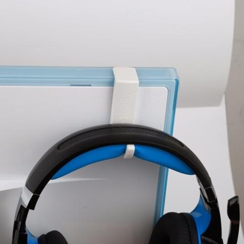 Headphone Stand Glue Holder Rack Earhook Support Bracket Hrestle Earphone Headset Wire Organizer Winder Hanger marge Bar PC Line