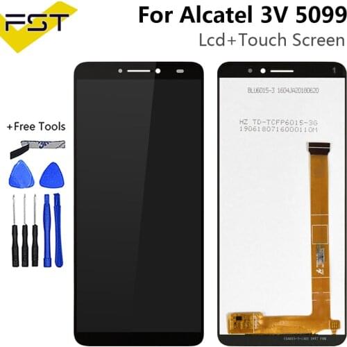 6.0''For Alcatel 3V 5099 5099A 5099D 5099Y 5099U Complete LCD Display+Touch Digitizer Panel Glass Sensor Assembly Spare Parts