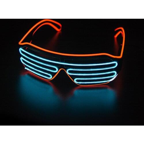 Glowing Glasses LED Gafas Luminous Bril Neon Christmas Glow Sunglasses Flashing Light Glass for Party Supplies Prop Costumes New