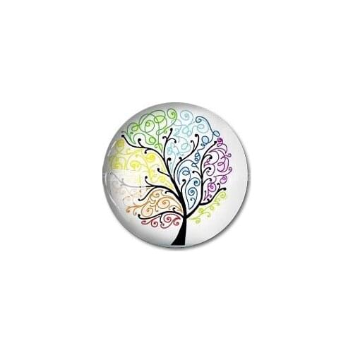 ZEROUP 20pcs/lot 12mm 20mm 25mm 30mm DIY handmade round photo Glass Cabochon dome jewelry finding Settings pattern flat back