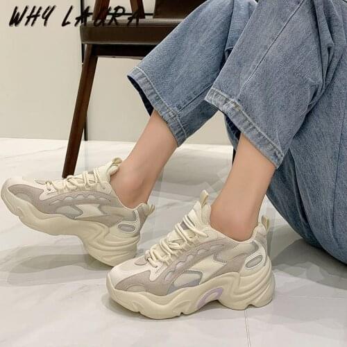 Womens Shoes Spring Fall 2021 chunky sneaker womens lace-up vulcanized shoe casual fashion dad shoe platform sneaker