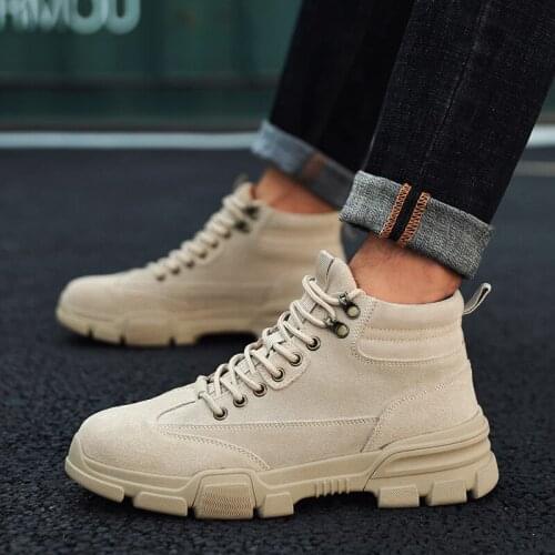 Winter men shoes high-top Mens Casual Shoes outdoor shoes for men black Canvas shoes men fashion Cotton shoes snow boots
