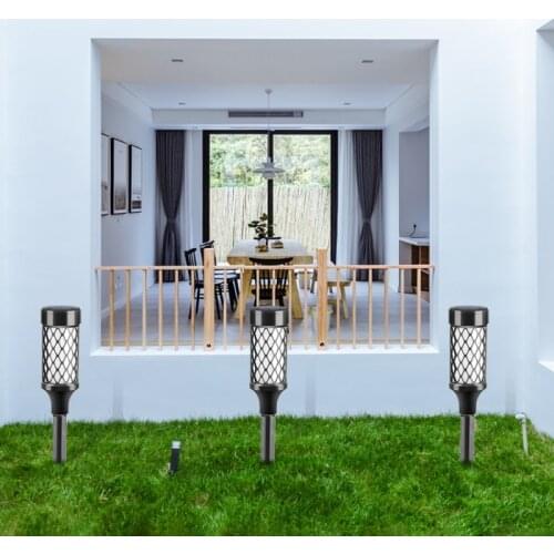 1 Pcs 10LED Plastic Ground Plug Light Solar Light Garden Decoration Lawn Light Garden Light Solar Ground Lamp Outdoor Lighting