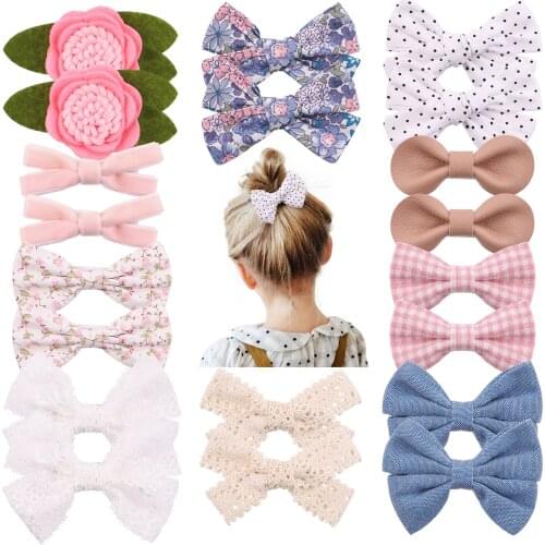 1Piece Sweet Leopard Printed Bowknot Cute Hair Clips For Girls Handmade Hairpins Barrettes Kids Hair Accessories Gifts