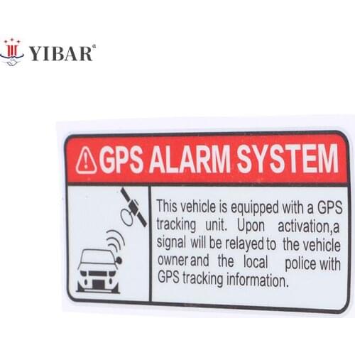 1PCS Warning Reflective Car Sticker GPS Tracking Alarm Accessories Sunscreen Vinyl Decal For Motorcycle