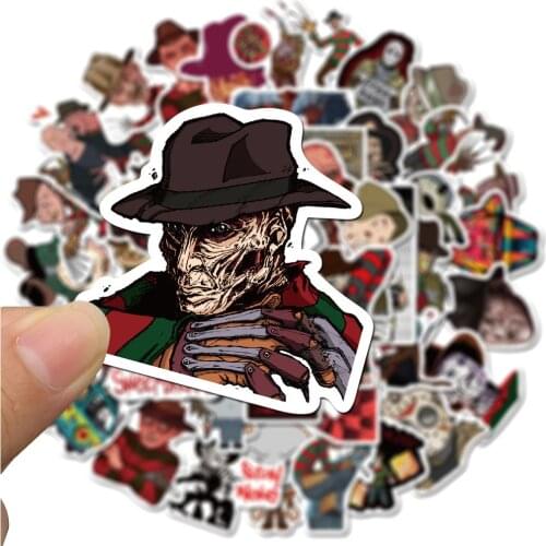10/30/50PCS Horror Movie Character Stickers Freddy Krueger the Joker Decal Sticker DIY For Motorcycle Car Laptop Guitar Bike