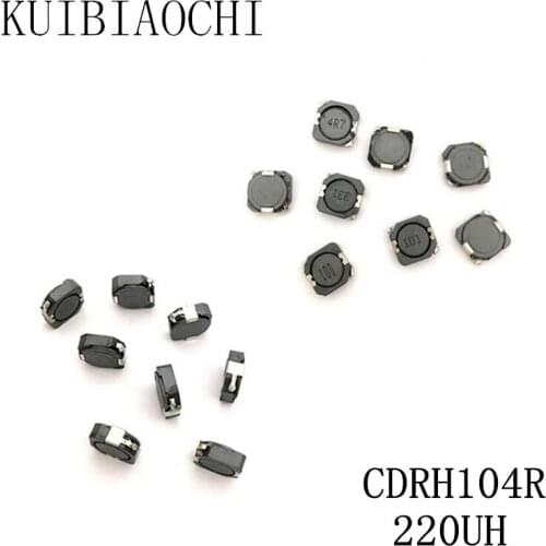 10pcs/LOT SMD Power Inductor CDRH104R 220UH 221 10*10*4mm shielded winding inductor