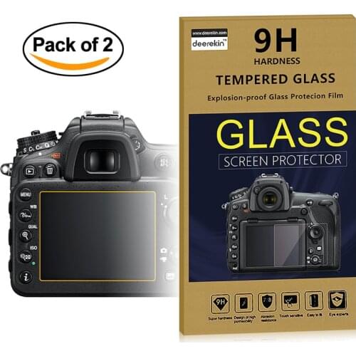 2x Self-Adhesive 0.3mm Glass LCD Screen Protector for Nikon D3500 D3400 D3300 D3200 D3100 Digital Camera