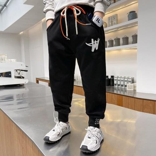 2021 Letter Spring Autumn Casual Pants Boys Kids Trousers Children Clothing Teenagers Sport In Stock High Quality