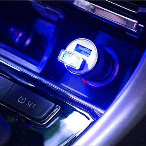 Car Universal USB LED Decorative Light Auto Parts for Volkswagen POLO Tiguan Passat Golf EOS Scirocco Bora Lavida