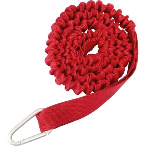 Stretchable Paddle Leash with D-Shape Carabiner Fishing Poles Leash for Kayak Canoe Boat