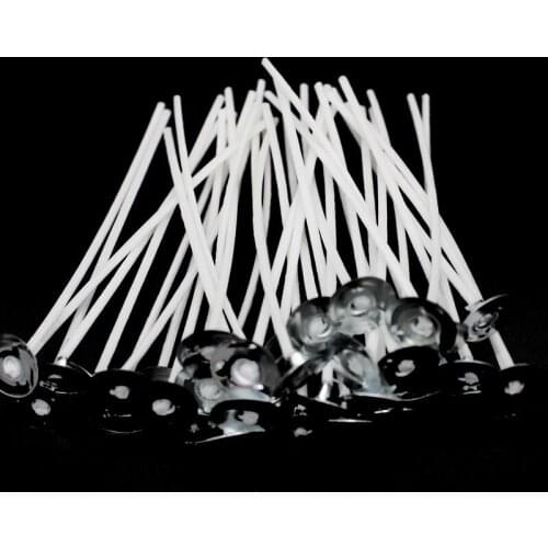 50pcs Cotton Candle Wick Flameless Smokeless Wicks for Soy Wax Candles Light DIY Candles Making 8/12/15/20cm