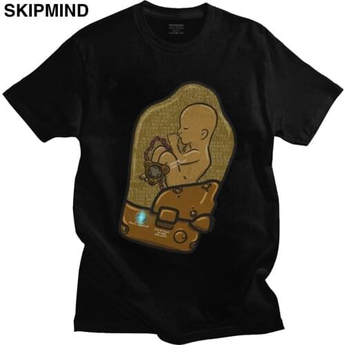 Vintage Death Stranding BB Pod T-Shirt Mens Short Sleeves Cotton Kojima Hideo Metal Gear Solid Tshirt Summer Tees Shirts Gift