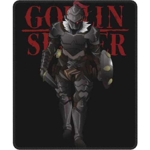 Goblin Slayer Novelty Mouse Pad Full Body Armor Knight Anime Lockedge MousePad Natural Rubber Computer Keyboard Desk Pad