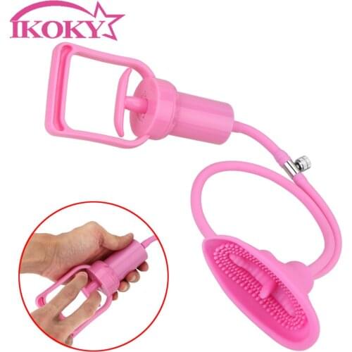 IKOKY Tongue Licking Sucking Sex Toys For Woman Clitoris Stimulator 10 Speed Vagina Pump Nipple Vibrator Vacuum Pussy Pump
