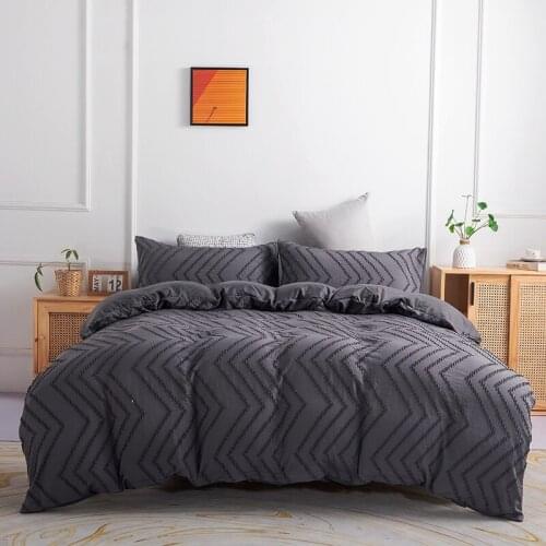Classic Simple Bedding Set 7 Size Violet Caramel Solid Bed Linen 4pcs/set Duvet Cover Sets Bed Sheet Side Home Textile