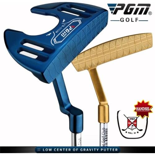 Brand new PGM Golf putter Authentic Driver Golf Mens Club Blue/Gold Putter with Line of Sight Large Grip Hitting Stability