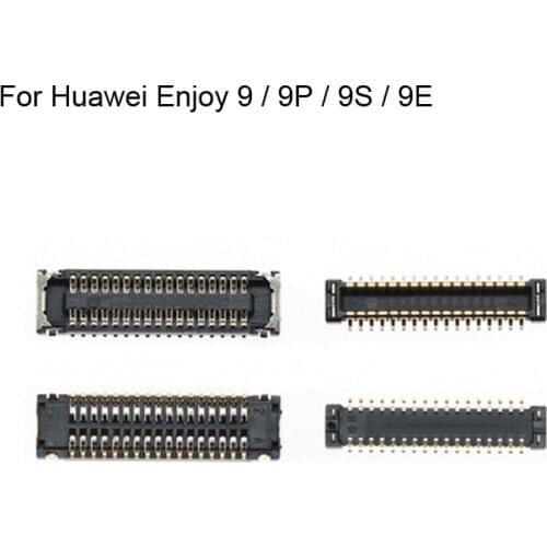 2PCS For Huawei Enjoy 9/9P/9S/9E FPC connector For Huawei Enjoy 9 LCD display screen on motherboard mainboard On flex cable