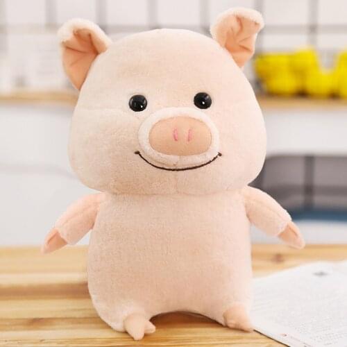 25cm Cartoon Cute Pig with Clothes Plush Toys Stuffed Kawaii Animal Doll Soft Baby Accompany Pillow for Kids Girls Birthday Gift