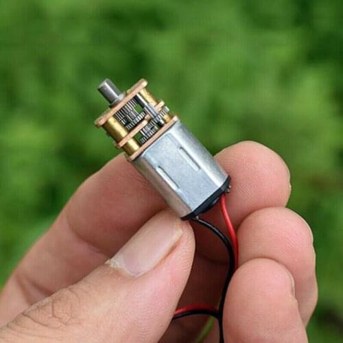 Mini N20 Full Metal Gearbox gear Motor D-shaft DC 3V 5V 6V 50RPM Slow Speed Gear ratio: 1:298 DIY Robot Car