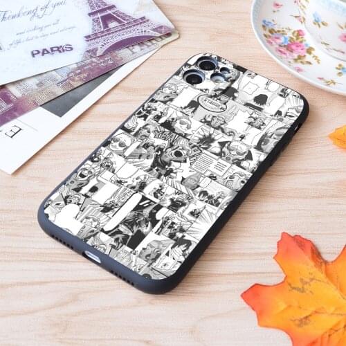 For iPhone Present Mic Collage Print Soft Matt Apple iPhone Case