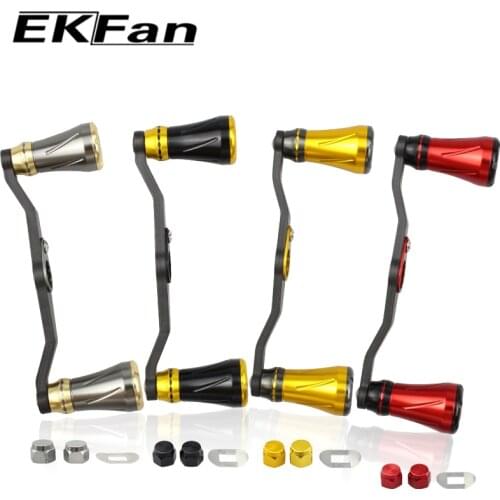 EKfan New design length 105MM carbon fibre Fishing Handle + alloy knob hole 8*5 for D Type Reel Fishing Tackle Accessory