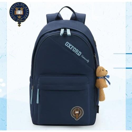 2021new University Of Oxford high capacity waterproof backpack bag for middle school boy girls