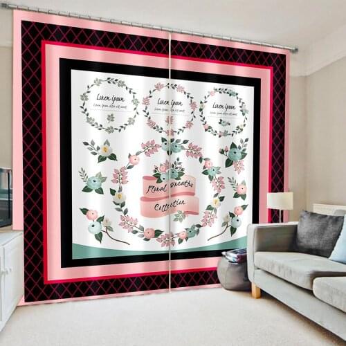 Modern Home Decoration Blackout 3D Curtain stereoscopic curtains 3D Window Curtains For Living Room