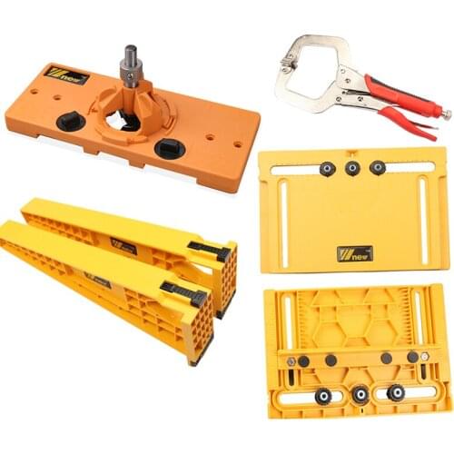Drawer Slide Jig Cabinet Hardware Jig Concealed Hinge Jig C Clamps Drilling Guide Locator