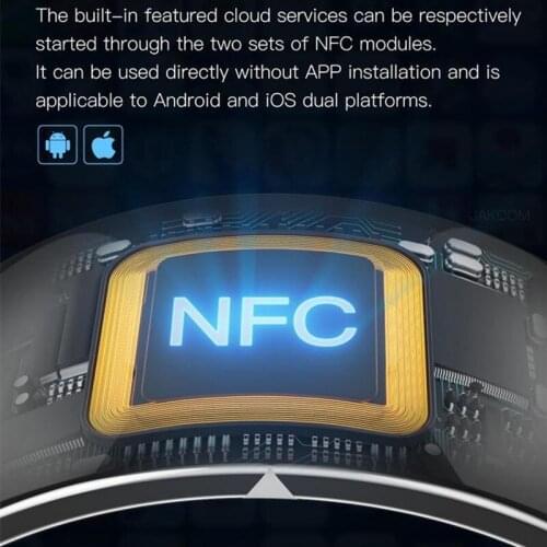 Smart ring bluetooth finger bracelet android IOS phone dual platform NFC multi card mode Intelligent private information memory