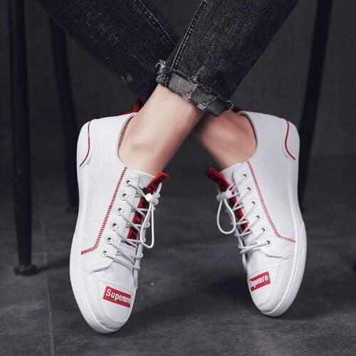 Casual Leather Shoes Breathable Flat Shoes Low-top Men Shoes Travel Shoes Cmixed Colors White Shoes Elastic Band Moccasins Shoes