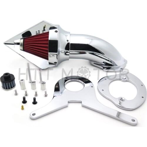 Aftermarket motorcycle parts Cone Spike Air Cleaner intake for Honda Aero 750 VT750 all year 1986-2012 Chrome