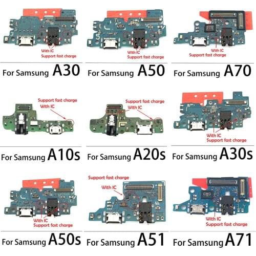 50pcs USB Charger Charging Dock Flex Cable For Samsung Galaxy A10 A01 A11 A21S A31 A41 A51 A71 A30 A50 A70 A10S A20S A30S