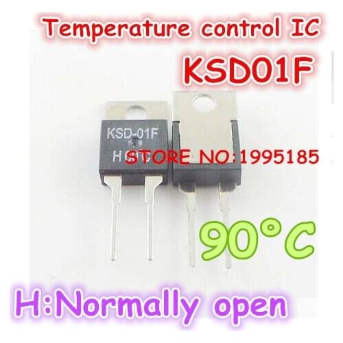 10pcs/lot KSD01F H90 90 degree 90 C Temperature control IC TO220