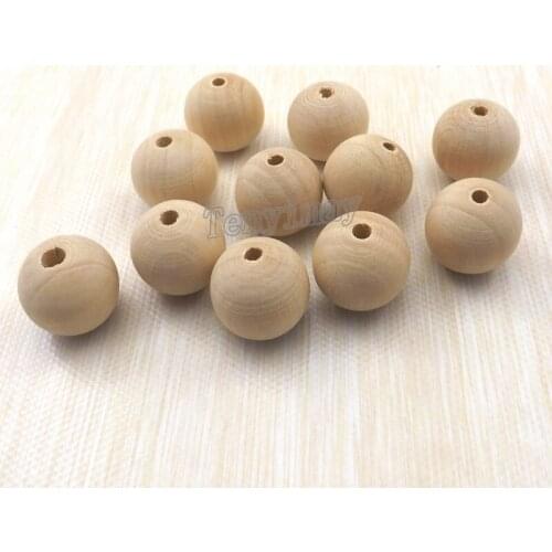 18mm Wood Loose Beads Original Color Wood Accessory For DIY Free Shipping 200pcs