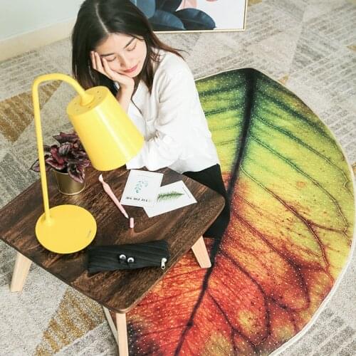 3D colorful creative leaves carpet children bedroom rugs floor mat Bathroom living room rug hallway parlor baby soft carpet