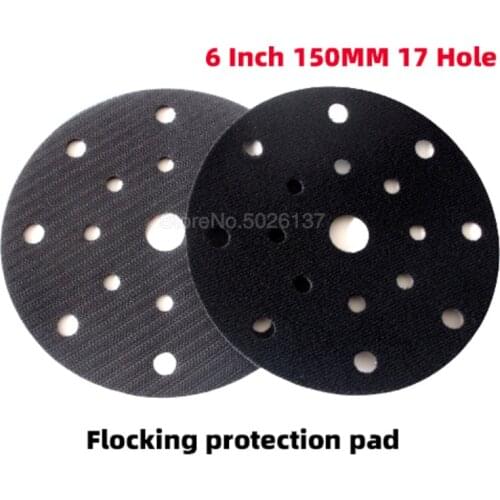 6 Inch 150MM 17 Hole Multi-hole Interface Pad Protection Disc Power Tool For Sander Sanding Polishing & Grinding - Hook