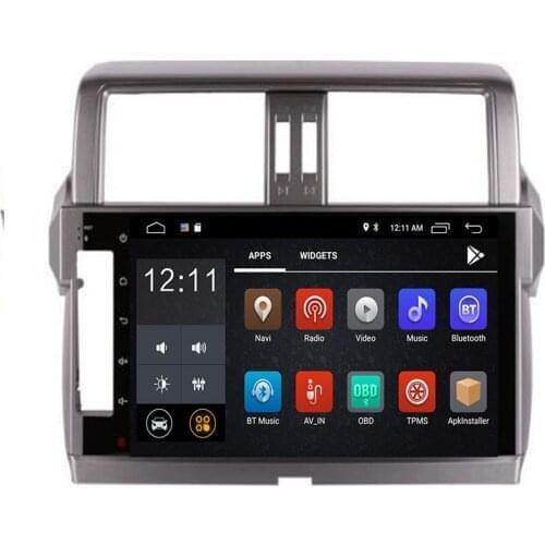 10.2" Android 10 Octa 8 Core 4G RAM 64G ROM Car DVD Player for Toyota Prado 150 2014 - 2017 Car Radio Tape Recorder BT WIFI Map
