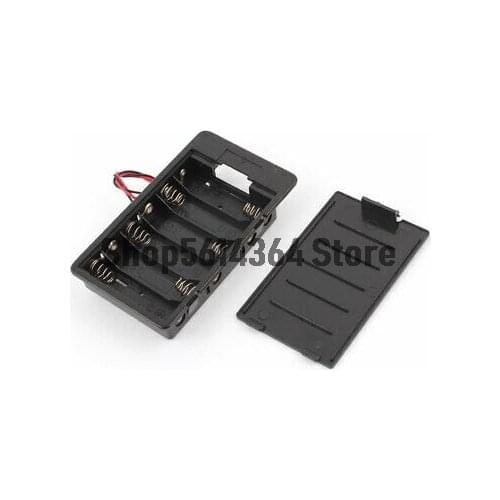 5.7" 2-Wire In Series 6 x 1.5V AA Battery Holder Box Storage Case