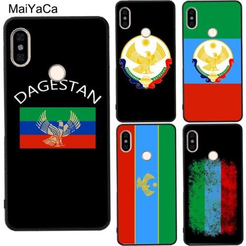 Dagestan Flag Coat Of Arms For POCO X3 F2 Pro Case For Redmi 9 9C 9A Note 8 9 Pro 7 9S 8T For Mi Note 10 Lite A3 9T