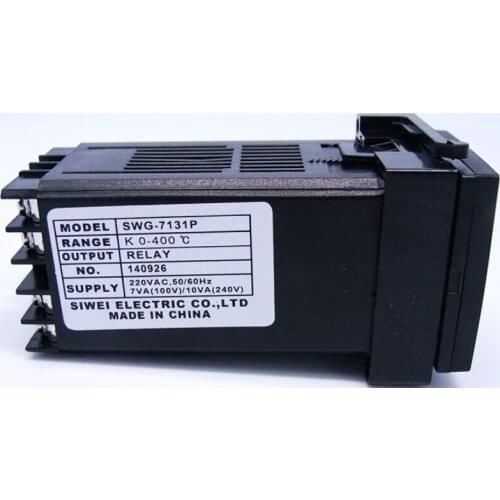 Zhejiang Siwei qym temperature controller thermostat k-type 0-400 relay SWG-7131P Digital Knob new original