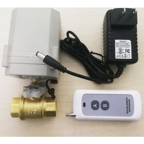 DN15 brass 2 way remote control electric valve with BSP thread